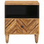 Sengebord 2 pcs Brun 50 x 33 x 60 cm Massivt mangotræ