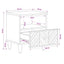 Sengebord 2 pcs Brun 50 x 33 x 60 cm Massivt mangotræ