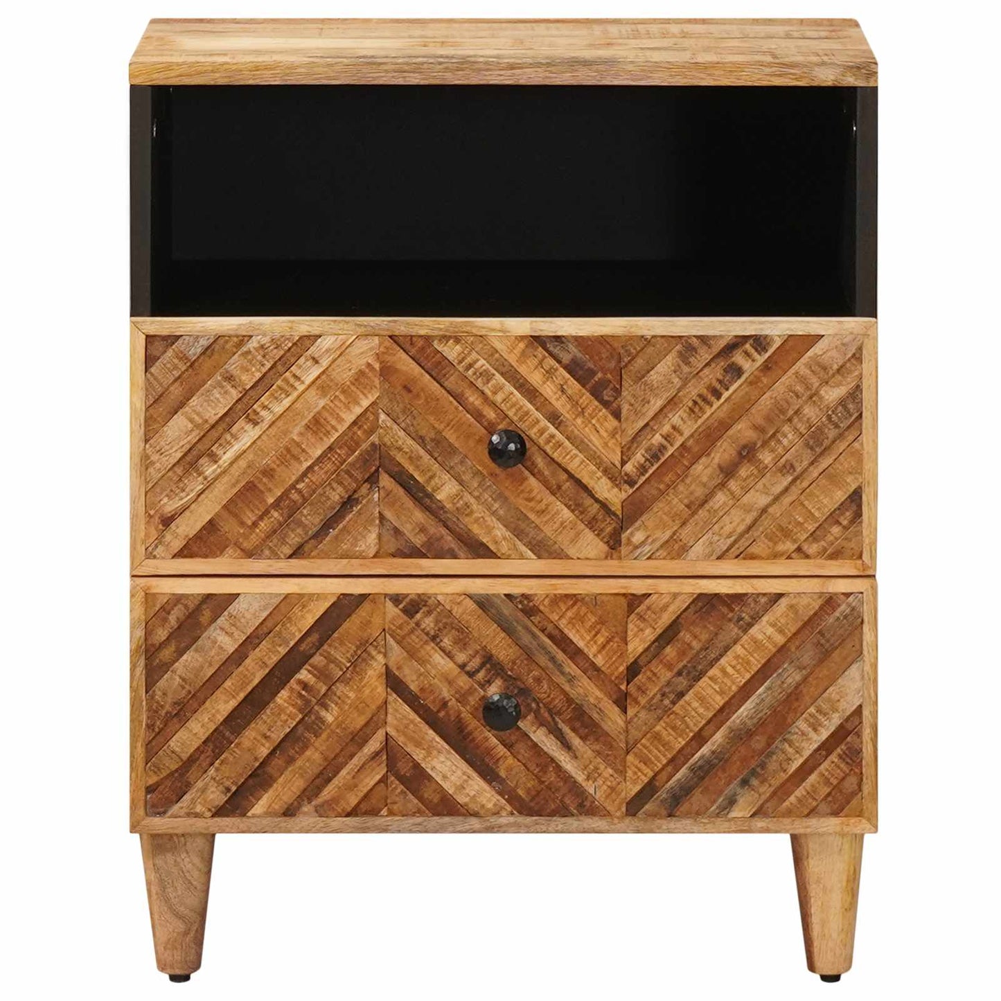 Sengebord med skuffe Brun 50 x 33 x 60 cm Massivt mangotræ
