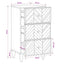 Opbevaringsskabe Brun 40 x 33,5 x 75 cm Massivt mangotræ