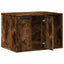 toiletskjuler kattebakke 60x40x40 cm konstrueret træ røget eg