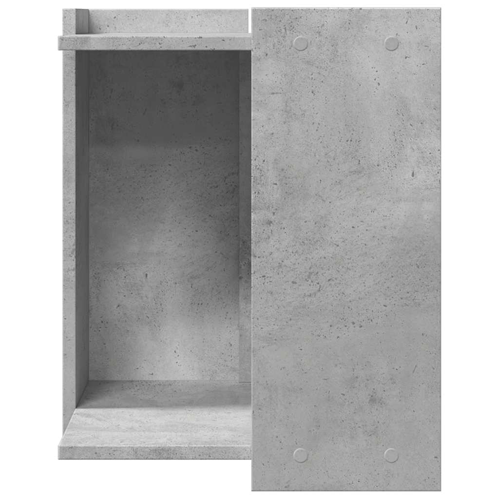 toiletskjuler kattebakke 42x42x51 cm konstrueret træ betongrå