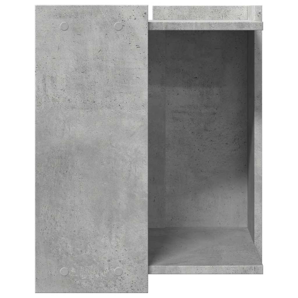 toiletskjuler kattebakke 42x42x51 cm konstrueret træ betongrå