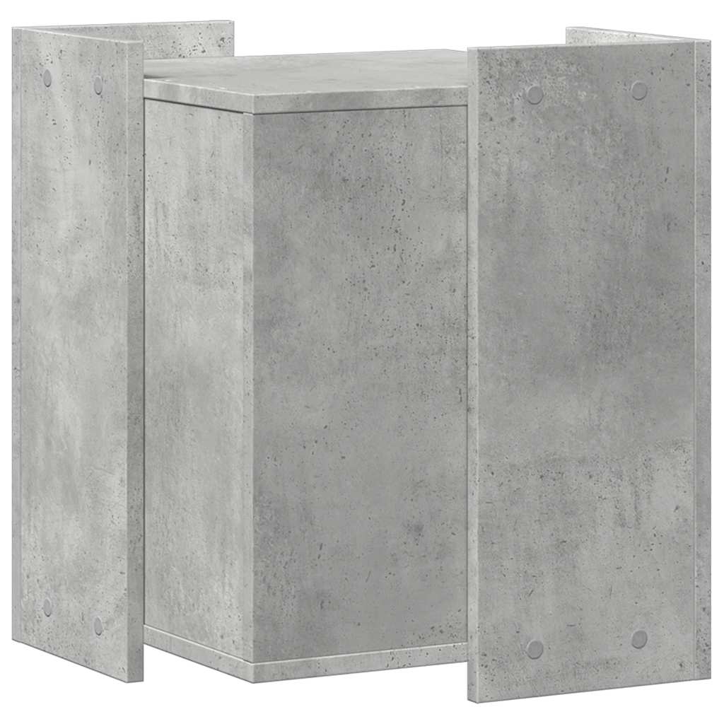 toiletskjuler kattebakke 42x42x51 cm konstrueret træ betongrå