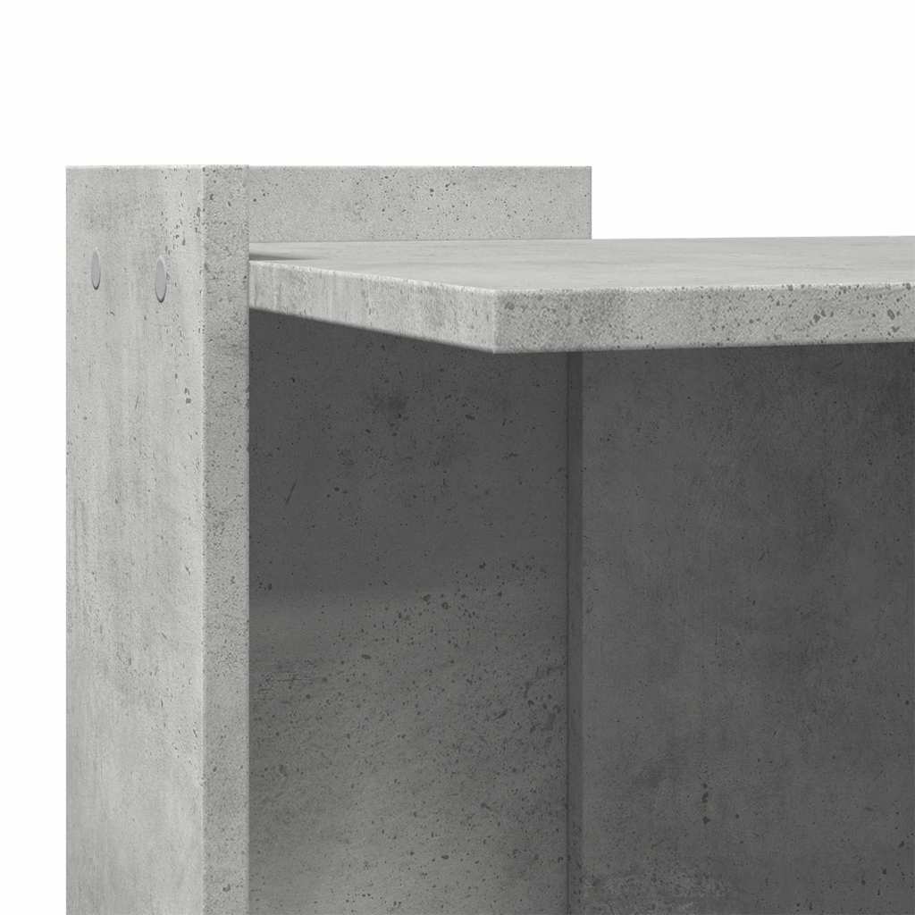 toiletskjuler kattebakke 42x42x51 cm konstrueret træ betongrå