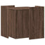toiletskjuler kattebakke 53x53x51 cm konstrueret træ brunt eg