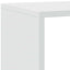bogreol/rumdeler 143,5x29x143,5 cm konstrueret træ hvid
