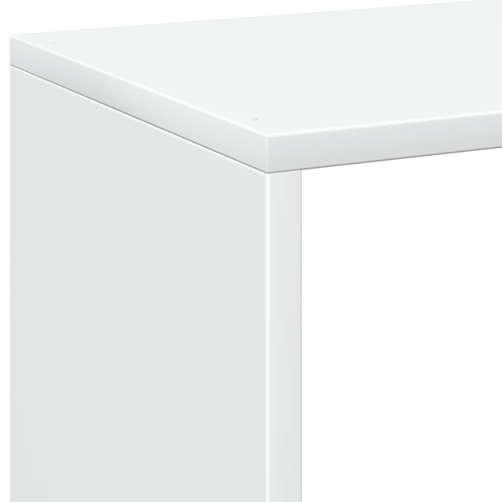 rumdelerreol hvid 69,5x29x69,5 cm konstrueret træ