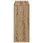 bogreol/rumdeler 69,5x29x69,5 cm konstrueret træ kunsteg