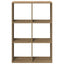 bogreol/rumdeler 69,5x29x103,5 cm konstrueret træ kunsteg