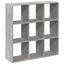 bogreol/rumdeler 102x29x103,5 cm konstrueret træ betongrå