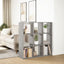 bogreol/rumdeler 102x29x103,5 cm konstrueret træ betongrå
