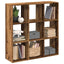 bogreol/rumdeler 102x29x103,5 cm konstrueret træ antikt træ