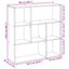 bogreol/rumdeler 102x29x103,5 cm konstrueret træ sonoma-eg