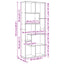 bogreol/rumdeler 67x25x161,5 cm konstrueret træ sonoma-eg
