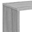 bogreol/rumdeler 67x25x161,5 cm konstrueret træ grå sonoma-eg