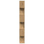 bogreol/rumdeler 70x24x193cm 6 niveauer konstrueret træ kunsteg