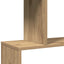 bogreol/rumdeler 70x24x193cm 6 niveauer konstrueret træ kunsteg