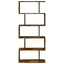 bogreol/rumdeler 70x24x161 cm 5 niveauer konstrueret træ