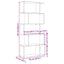 bogreol/rumdeler 70x24x161 cm 5 niveauer konstrueret træ