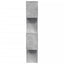bogreol/rumdeler 70x24x129cm 4niveauer konstrueret træ betongrå