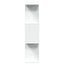 rumdelerreol 3-lags hvid 70x24x97 cm konstrueret træ