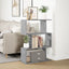 bogreol/rumdeler 70x24x97 cm 3niveauer konstrueret træ betongrå