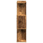 bogreol/rumdeler 70x24x97 cm 3 niveauer konstrueret træ hvid