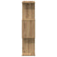 bogreol/rumdeler 70x24x97 cm 3 niveauer konstrueret træ kunsteg