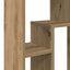 bogreol 63x20x90 cm konstrueret træ egetræsfarve