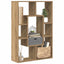 bogreol 63x20x90 cm konstrueret træ egetræsfarve