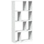 bogreol hvid 60x20x120,5 cm konstrueret træ