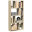 bogreol 60x20x120,5 cm konstrueret træ sonoma-eg