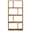 bogreol 60x20x120,5 cm konstrueret træ antikt træ