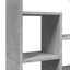 bogreol 72x20x120,5 cm konstrueret træ betongrå