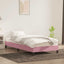 sengeramme uden madras 80x210 cm fløjl lyserød