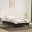 sengeramme uden madras 100x210 cm fløjl sort