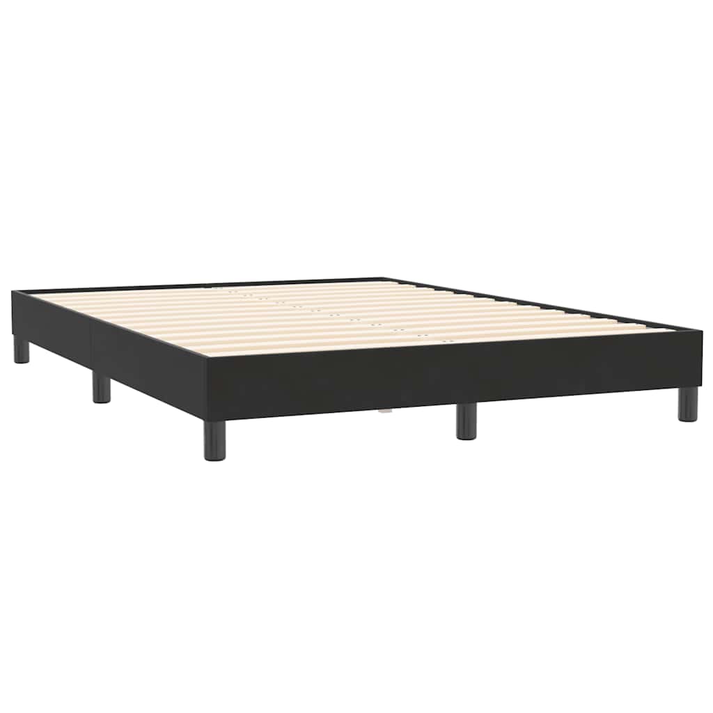 Sengeramme uden madras 160x210 cm fløjl sort