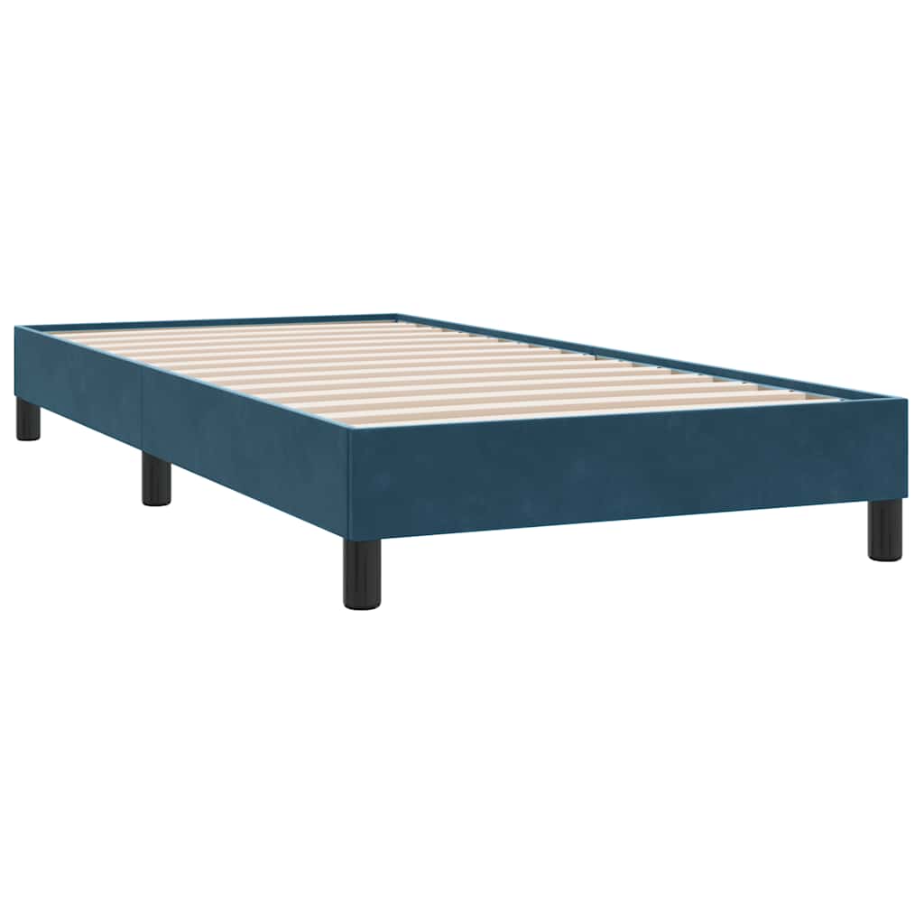 sengeramme uden madras 80x220 cm fløjl mørkeblå