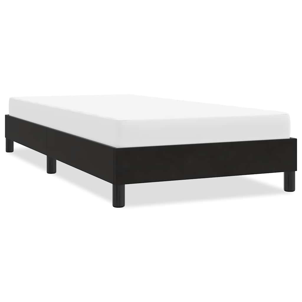 sengeramme uden madras 90x220 cm fløjl sort