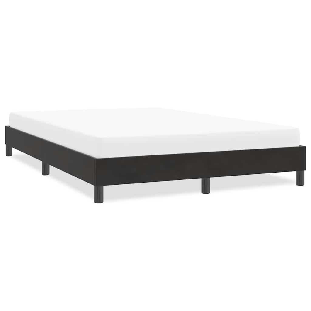 sengeramme uden madras 140x220 cm fløjl sort
