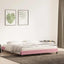 sengeramme uden madras 200x220 cm fløjl lyserød