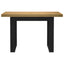 skrivebord NOAIN U-formede ben 120x50x75cm massivt træ fyrretræ