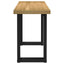 skrivebord NOAIN U-formede ben 120x50x75cm massivt træ fyrretræ