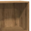 bogreol 40x24x76 cm konstrueret træ egetræsfarve