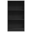 bogreol 60x24x109 cm konstrueret træ sort