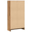 bogreol 60x24x109 cm konstrueret træ egetræsfarve