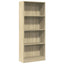 bogreol 60x24x143 cm konstrueret træ sonoma-eg