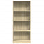 bogreol 60x24x143 cm konstrueret træ sonoma-eg