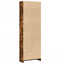 bogreol 60x24x176 cm konstrueret træ røget egetræsfarve